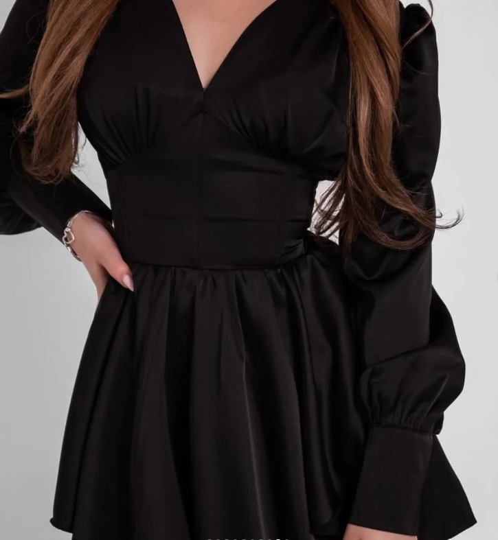 Атласное платье